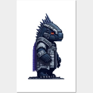 Godzilla Pixel Posters and Art